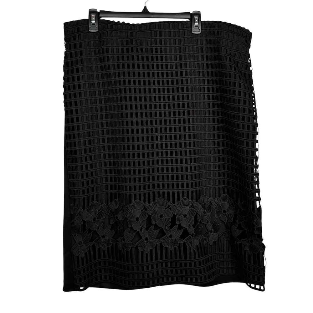 Eloquii Neoprene Pencil Skirt - Black - Picture 1 of 5